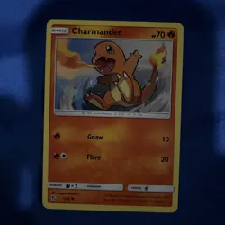 2019 Pokemon Hidden Fates Charmander Basic 7/68 Common - Image 1