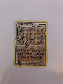 Alph Lithograph Pokemon HeartGold & SoulSilver Triumphant 2010 - Image 1