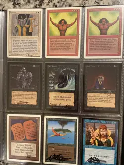 Signed Magic The Gathering Black Lotus Binder Card Lot With 43 Signatures MTG 💀 - Image 3