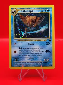 Pokemon Neo Discovery Kabutops Holo Rare 6/75 LP 💧 💧 - Image 1
