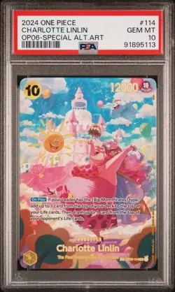 One Piece - Charlotte Linlin - SP - OP03-114 Wings of the Captain Foil - PSA 10 - Image 1