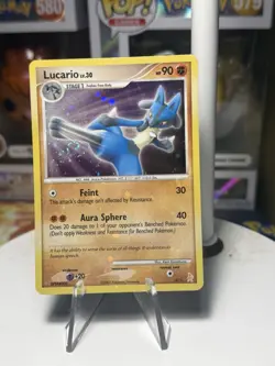 Lucario LV.30 3/11 Holo Promo Card DP Trainer Kit: Pokemon MP 2007 Vintage - Image 1