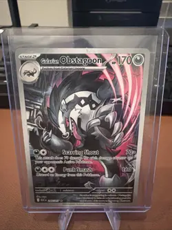 Pokemon TCG Galarian Obstagoon 245/217 Ascended Heroes Card Illustration Rare NM - Image 1