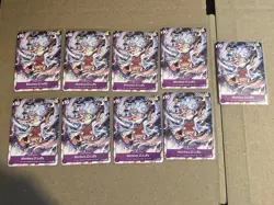 9x Monkey.D.Luffy P-041 Purple Character Promo Card NM - Image 1