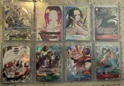 Bandai One Piece Card Game Foil Character Cards Lot 16 Enel Shanks Vivi Law - Image 1