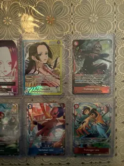 Bandai One Piece Card Game Foil Character Cards Lot 16 Enel Shanks Vivi Law - Image 3