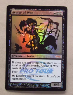 MTG AVATAR OF WOE Foil (X1) PRO TOUR PROMO NM Never Played Magic Card - Image 1