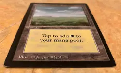 Vintage MTG Beta Plains Lightly Played - Magic the Gathering Beta edition card - Image 3
