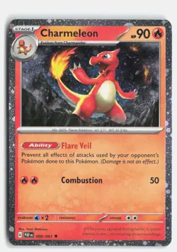 Charmeleon 008/091 Miscellaneous Cards & Products Holo Uncommon Pokemon NM - Image 1