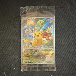 Pokemon TCG SVP Black Star Promo Sealed Pack Pikachu Holo Promo Card 2023 - Image 1