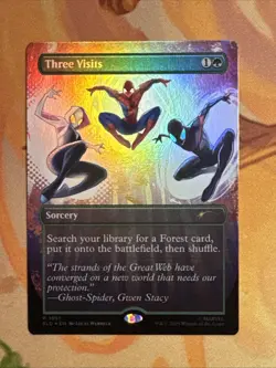 Three Visits (Rainbow Foil) Secret Lair Drop Foil - Image 1