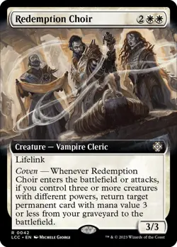 Redemption Choir (Extended Art) 42 The Lost Caverns of Ixalan Magic MTG NM/M - Image 1