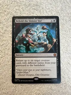 Magic - Behold the Sinister Six #51 - SPM - Black - NM - Marvel - Shinetized - Image 1