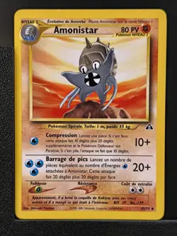 Carte Pokemon Amonistar 43/75 Edition 2 Ed 2 Neo Discovery Wizards FR 1 - Image 2