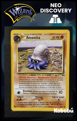 Carte Pokemon Amonita 60/75 Edition 2 Ed 2 Neo Discovery Wizards FR 2 - Image 1