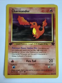 Charmander 50/82 1st Edition Team Rocket Non Holo Pokemon Card NM - Image 1