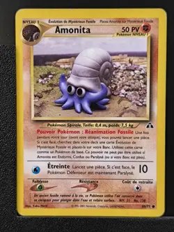 Carte Pokemon Amonita 60/75 Edition 2 Ed 2 Neo Discovery Wizards FR 4 - Image 2