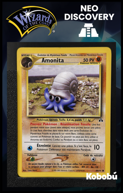 Carte Pokemon Amonita 60/75 Edition 2 Ed 2 Neo Discovery Wizards FR 1 - Image 1