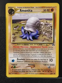 Carte Pokemon Amonita 60/75 Edition 2 Ed 2 Neo Discovery Wizards FR 1 - Image 2
