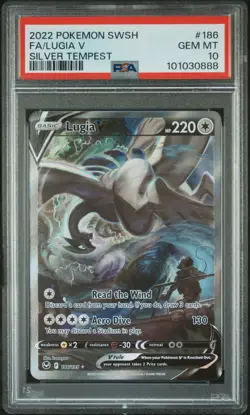 Lugia V 186/195 Silver Tempest Pokemon PSA 10 *888 - Image 1