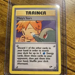 Pokemon TCG 1999 Vintage Trainer Misty's Tears #110/132 Gym Challenge LP/MP - Image 1