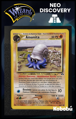 Carte Pokemon Amonita 60/75 Edition 2 Ed 2 Neo Discovery Wizards FR 3 - Image 1