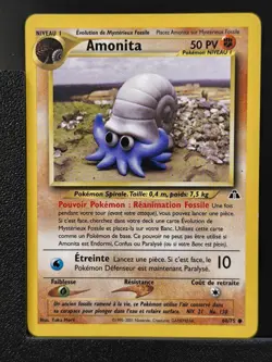 Carte Pokemon Amonita 60/75 Edition 2 Ed 2 Neo Discovery Wizards FR 3 - Image 2