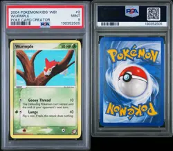 2004 POKEMON KIDS' WB! POKE CARD CREATOR #2 WURMPLE PSA 9 - Image 3
