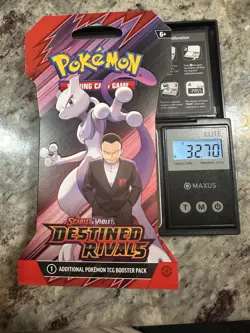 Pokemon Destined Rivals HEAVY 32.70g! Sleeved Booster -Possible GODU - Image 1