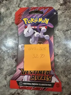 Pokemon Destined Rivals HEAVY 32.70g! Sleeved Booster -Possible GODU - Image 2