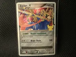 Zacian Lv.X Pokemon TCG Celebrations Black Star Promo SWSH135 - Image 2