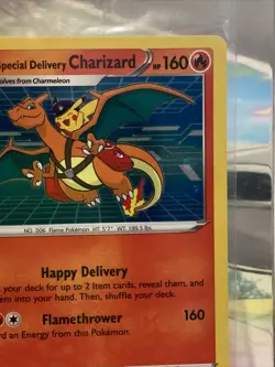 Pokemon Special Delivery Charizard Promo Swsh075 Factory Seal“Miscut” Off Center - Image 3