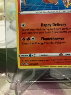 Pokemon Special Delivery Charizard Promo Swsh075 Factory Seal“Miscut” Off Center - Image 5