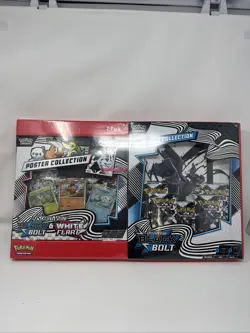 Pokemon Black Bolt and White Flare Binder + Poster Collection Sam's Club Bundles - Image 1