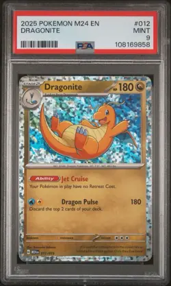 pokemon mcdonald's promos 2024 dragonite 012/015 PSA 9 - Image 1