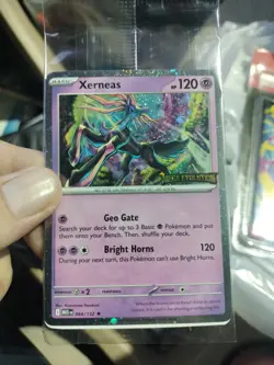 Pokemon Mega Evolution 2025 - Xerneas 2025 Bestbuy Stamped Promo NEW & Sealed - Image 4