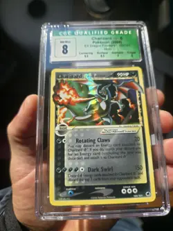 2006 Pokemon EX Dragon Frontiers Holo Gold Star Charizard #100 CGC 8 NM-MT - Image 3