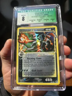 2006 Pokemon EX Dragon Frontiers Holo Gold Star Charizard #100 CGC 8 NM-MT - Image 4