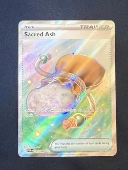 Sacred Ash 115/088 Ultra Rare Pokemon Perfect Order Trainer Holo NM - Image 1