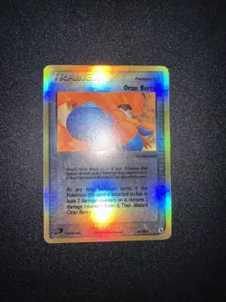 Pokemon TCG Oran Berry 85/109 Ruby & Sapphire Reverse Holo Trainer NM - Image 1