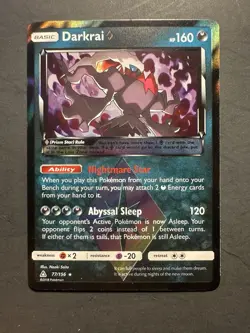 Pokemon TCG Sm-Ultra Prism Darkrai Prism Star #77/156 Prism Rare Holo - Image 1