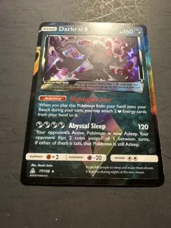 Pokemon TCG Sm-Ultra Prism Darkrai Prism Star #77/156 Prism Rare Holo - Image 4