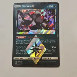 Pokemon Darkrai Prism Star 77/156 Sm-Ultra Prism Prism Rare Holo Basic HP160 - Image 1