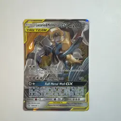 Lucario & Melmetal GX 120/214 Holo Tag Team Unbroken Bonds Pokemon TCG NM - Image 1