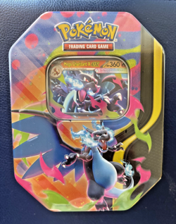 Pokemon TCG: Mega Charizard Tin (Mega Charizard X); New, Factory Sealed - Image 1