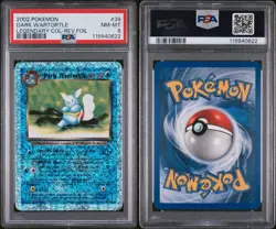Pokemon LEGENDARY COLL. #39 Dark Wartortle REVERSE HOLO FOIL PSA 8 POP 311 - Image 3