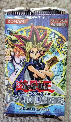 One (1) Yu-Gi-Oh! Legacy Of Darkness LOD Booster Pack of 9 Cards Sealed Rare 53334301862 - Image 2