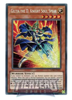 Yugioh Giltia the D. Knight - Soul Spear LDS3-EN137 Secret Rare NM 1st Edition - Image 1