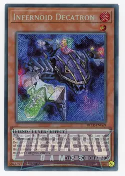 Yugioh BLTR-EN069 Infernoid Decatron Secret Rare 1st Edition NM/LP - Image 1