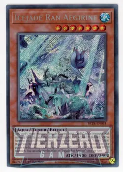Yugioh BLTR-EN081 Icejade Ran Aegirine Secret Rare 1st Edition NM/LP - Image 1
